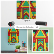 Spiritual Tiki Tribal Mask Wall Art
