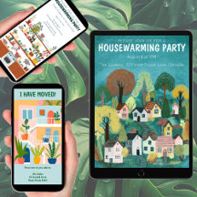 Moving Announcement Housewarming Digital Downloads