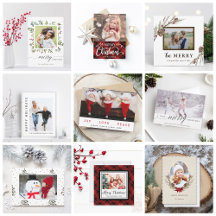 Christmas   Holiday Photo Flat Card Collection