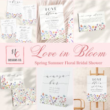 Love in Bloom Spring Summer Floral Bridal Shower