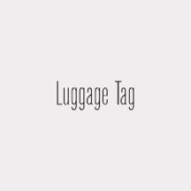 Luggage Tag