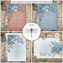 Boho Rust & Blue Floral Wedding