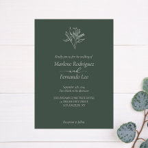 Minimalist Floral Wedding Collection