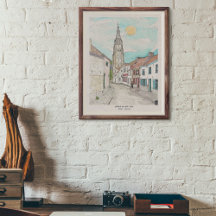 Church Of Our Lady, Bruges Belgium Cityscape