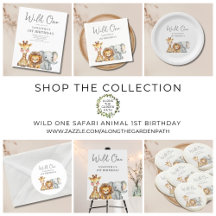 Wild One Safari Animal 1st Birthday