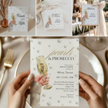 Elegant Pearls and Prosecco Bridal Shower Brunch