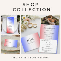 Red White & Blue Wedding