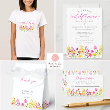 Little Wildflower is on the Way Baby Shower Girl