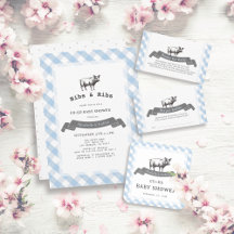 Bibs & Ribs Baby-Q BBQ Baby Shower Collection