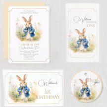 Peter The Rabbit Watercolor Birthday 