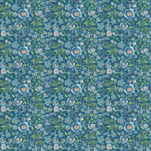 Elegant Blue Green Watercolor Floral 