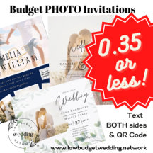 Zazzle BUDGET Wedding Invitations 0.35 or LESS