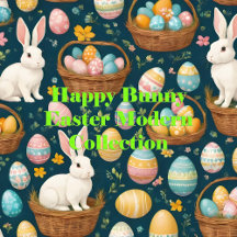 Happy Bunny Easter Modern Collection