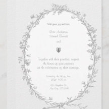 Baroque Frame Wedding Invitation