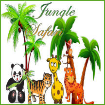 Jungle Safari Green Woodland