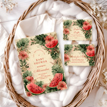 Watermelon Botanical Garden Baby Shower