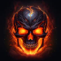 Poster Infernal Blaze Skull