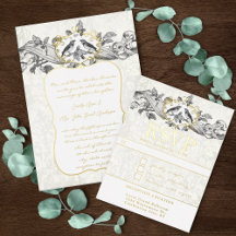Love birds Oak Leaf Scroll Wedding Collection