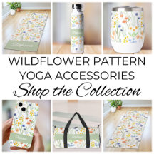 Wildflower Pattern Yoga Accessories