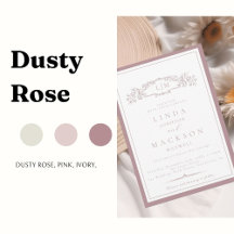 Rose Botanical crest Monogram Wedding 