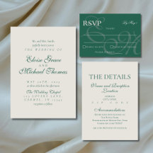 Sage Green Luxury Calligraphy Wedding