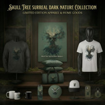 Skull Tree Surreal Dark Nature