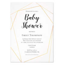 GOLD GEOMETRIC BABY SHOWER
