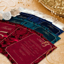 Formal Paisley Wedding in Four Color Choices