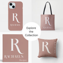 Monogram Modern Stylish Beige Home and Accessories