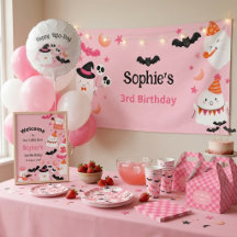 Pastel Pink Spooky Cute Birthday Party Collection