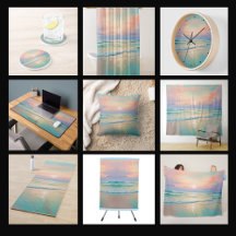 Sunset Tranquil Beach, Nature Landscape