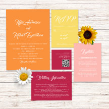 Sunset Inspired Elegant Wedding Collection
