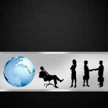 Office Business People World Globe