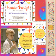 Martial arts karate kids birthday party supplies