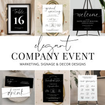 Elegant Minimal Business Event & Stationery Design