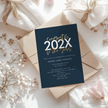 blue and gold modern script congrats graduation