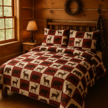 Rustic Bear & Deer Squares.