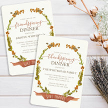 Thanksgiving Friendsgiving With Thanks Banner