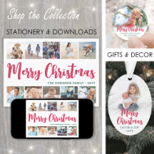 Bright Modern Script Merry Christmas