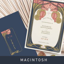 Mackintosh Tree in Bloom Wedding Stationery