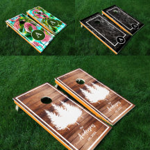 Trendy Personalized Corn Hole Sets