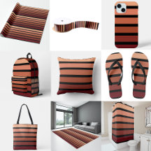 Shades Of Red Stripes On Black 