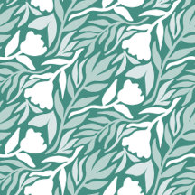 Wild Flower Cascade Seamless Half Drop Pattern