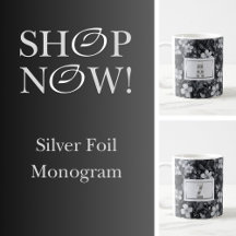 Silver Foil Monogram