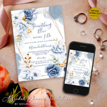 Something Blue Before I Do Bridal Shower Invites