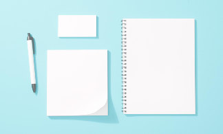 Erstelle Deine eigenen Büroartikel - von Notizblöcken bis zu Schreibmaterialien