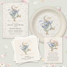 Vintage Storybook Duck Baby Shower Collection