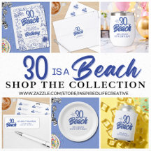 30 Is A Beach Birthday Party Supplies