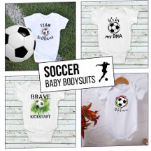 Cute Baby Soccer Bodysuit