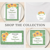 Sunflower Green Check Family Reunion Collection